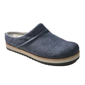 Merrell Juno Slip On Blue Fabric Clogs Wool lined Size 9
